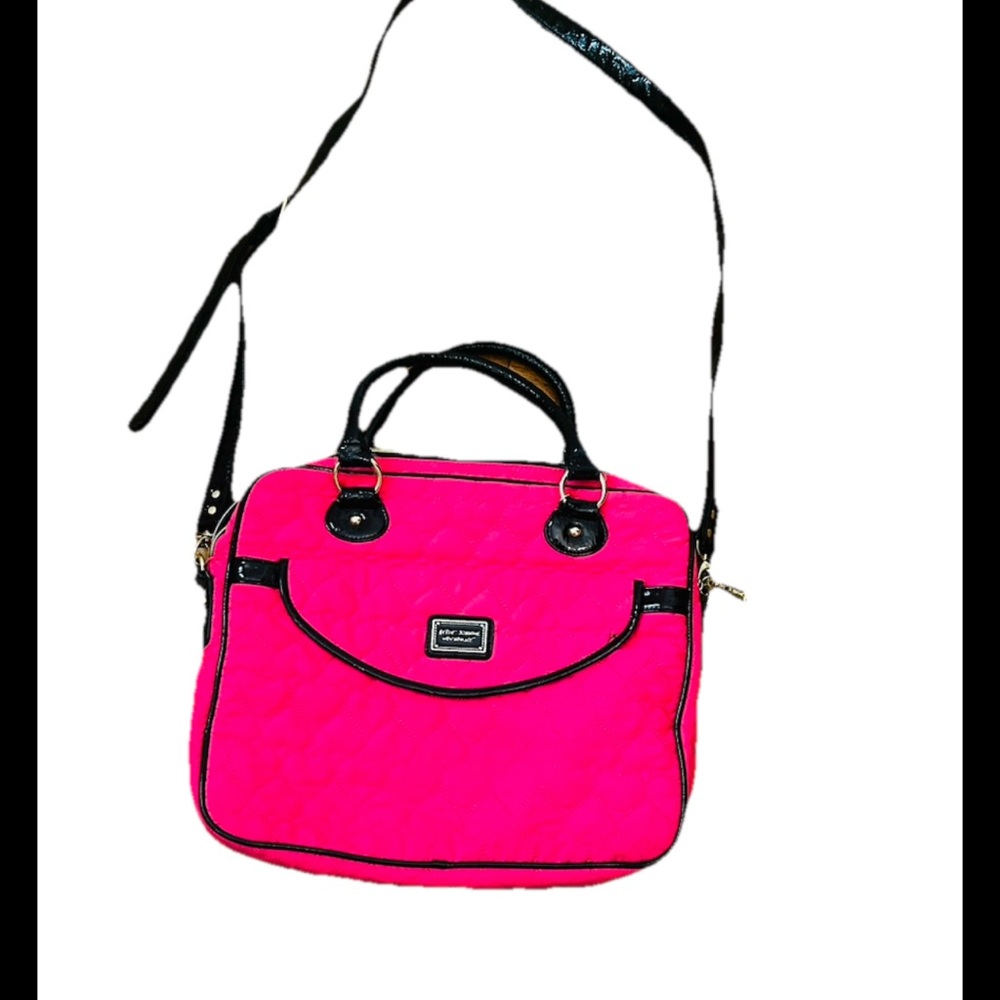 Betsey Johnson Pink Quilted Women's Bag - Picture 2 of 7